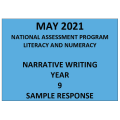 2021 ACARA NAPLAN Writing Sample Response Year 9